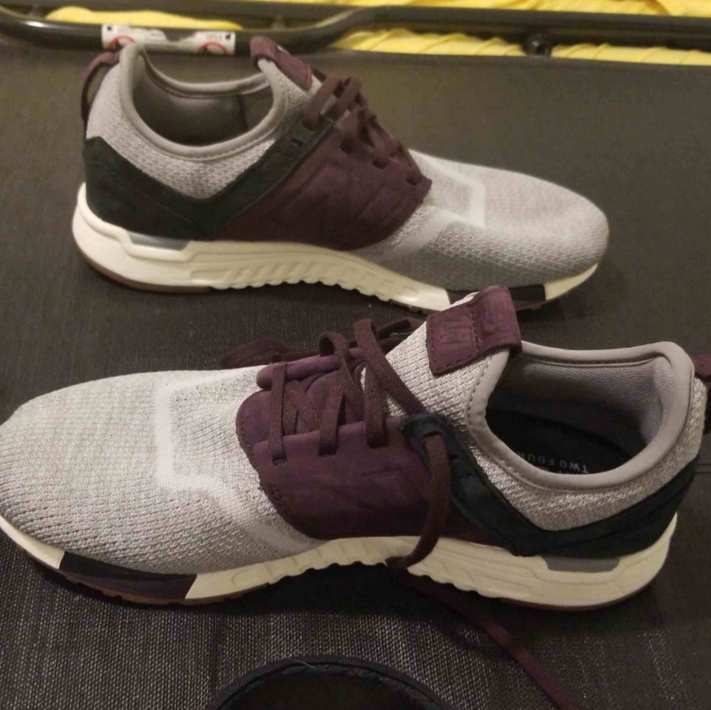 New balance 247 grey and burgundy